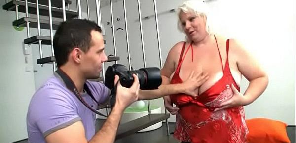  Big white booty fatty gets fucked after photosession